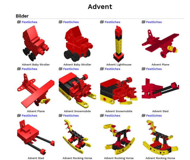 Screenshot Schlagwort Advent