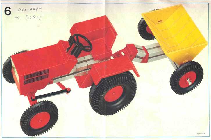 fischertechnik Traktor 30445 aus 1981 Bauanleitung